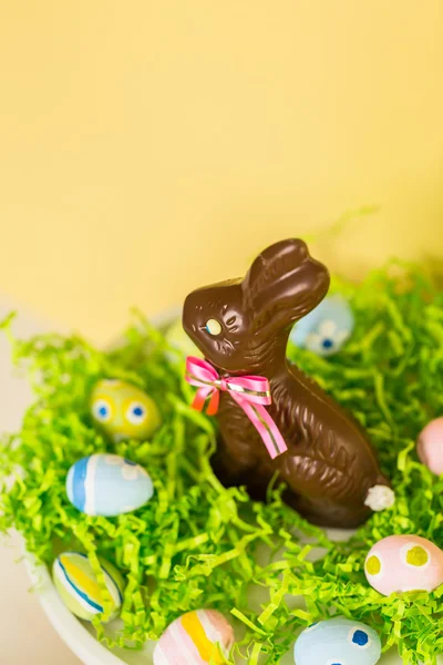 Chocolate Easter bunny — Stock Photo, Image