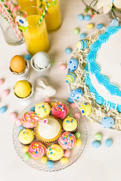 Easter brunch table — Stock Photo, Image