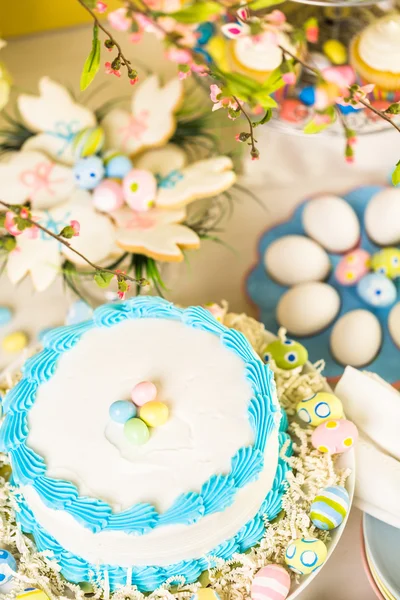 Mesa de brunch de Páscoa — Fotografia de Stock