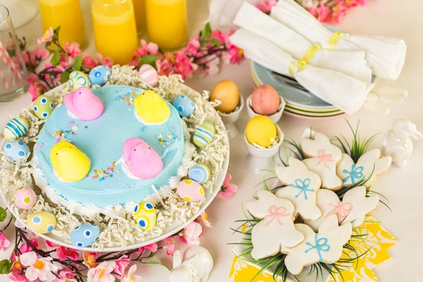 Easter brunch table — Stock Photo, Image