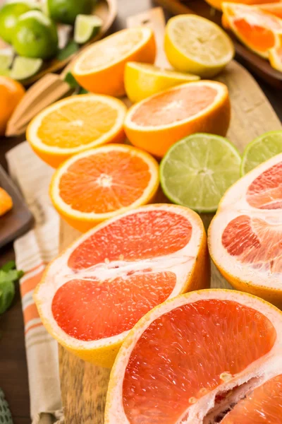 Mängd citrusfrukter — Stockfoto