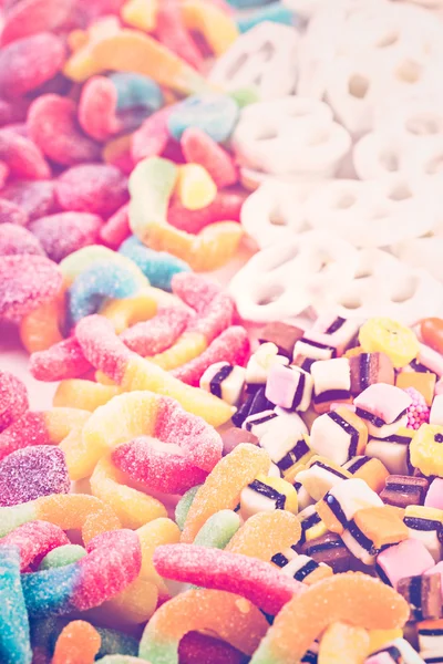 Multicolored candies close up — Stock Photo, Image