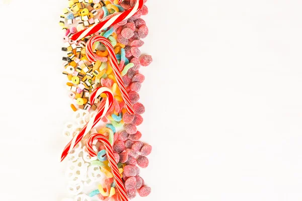 Caramelos multicolores de cerca — Foto de Stock