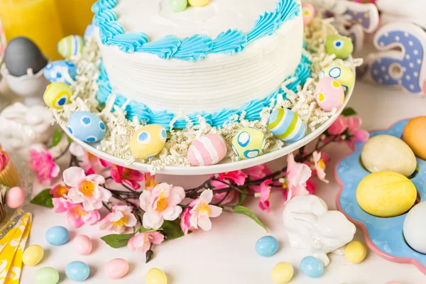 Dessert table for Easter — Stock Photo, Image