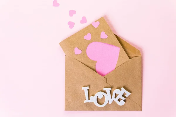 Handgemaakte Valentines Day card — Stockfoto