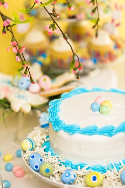 Easter brunch table  view — Stock Photo, Image
