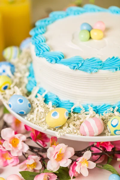 Easter brunch table  view — Stock Photo, Image