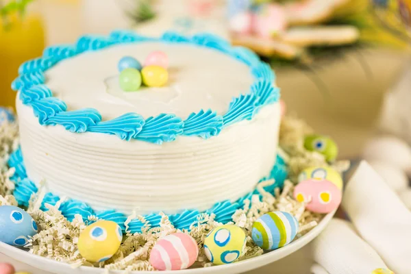 Easter brunch table  view — Stock Photo, Image