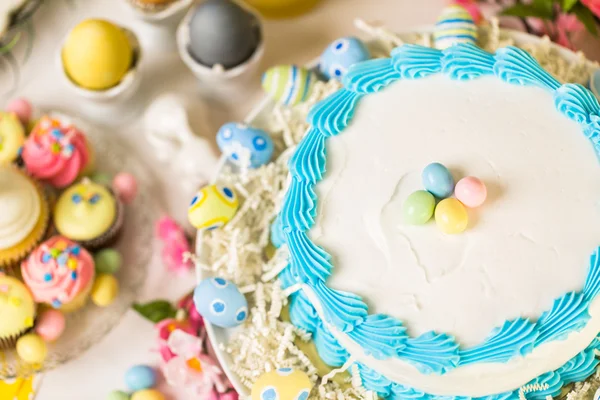 Easter brunch table  view — Stock Photo, Image