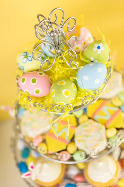 Easter brunch table  view — Stock Photo, Image