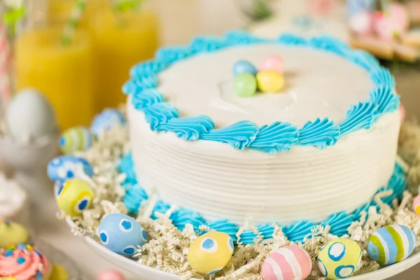 Easter brunch table  view — Stock Photo, Image