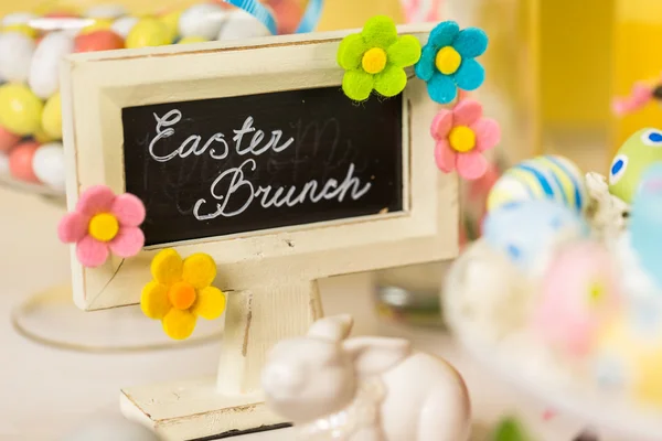 Dessert table, Easter brunch — Stock Photo, Image