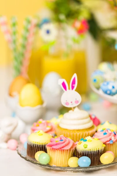 Easter brunch table set — Stock Photo, Image