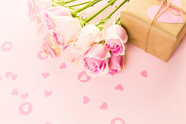 Rosas rosadas vista —  Fotos de Stock