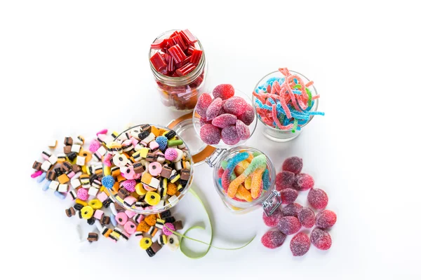 Variety of colorful candies — Stock Photo, Image