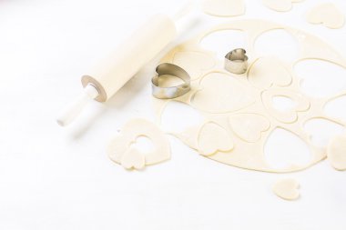 Fırın kalp şeklinde şeker kurabiye