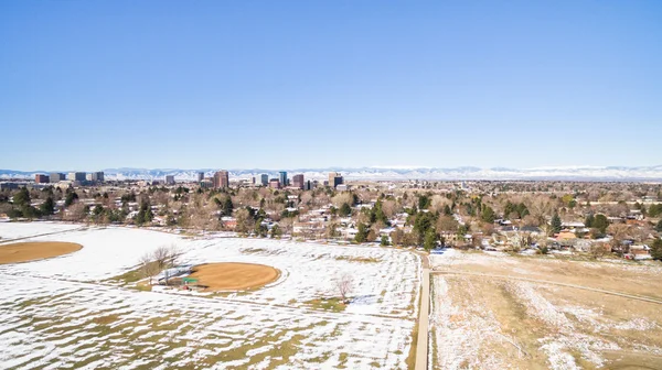 Veduta aerea del parco urbano — Foto Stock