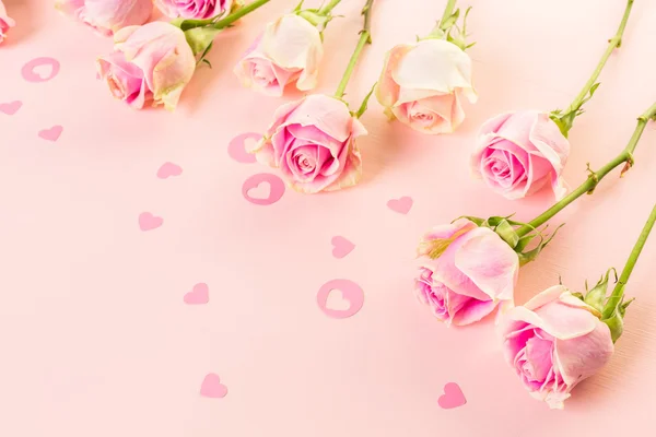 Rosas rosadas de cerca —  Fotos de Stock