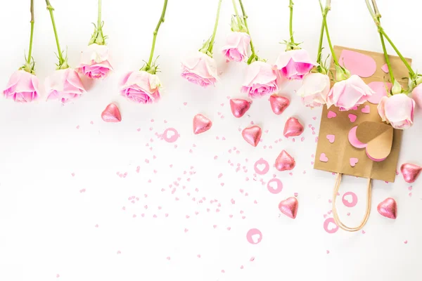 Pink roses close up — Stock Photo, Image