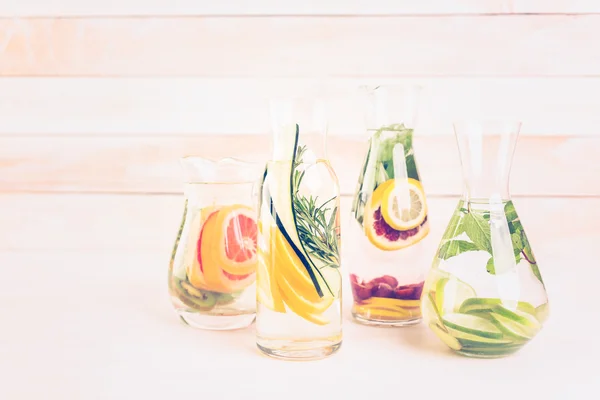 Detox citrus infused water — Stock Photo, Image