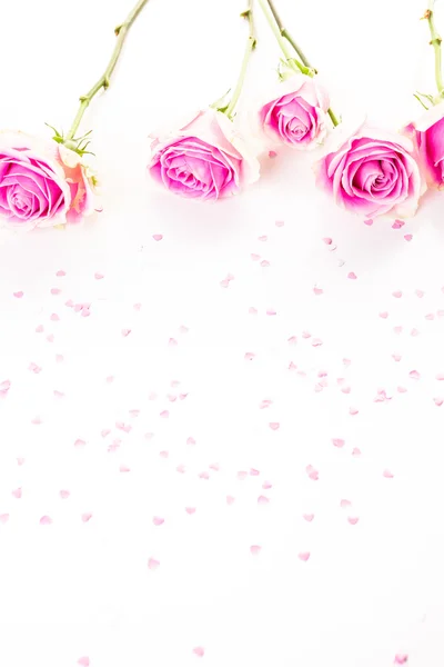 Rosas rosadas de cerca — Foto de Stock