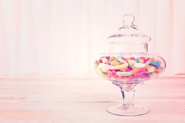 Bonbons im Bonbonglas — Stockfoto