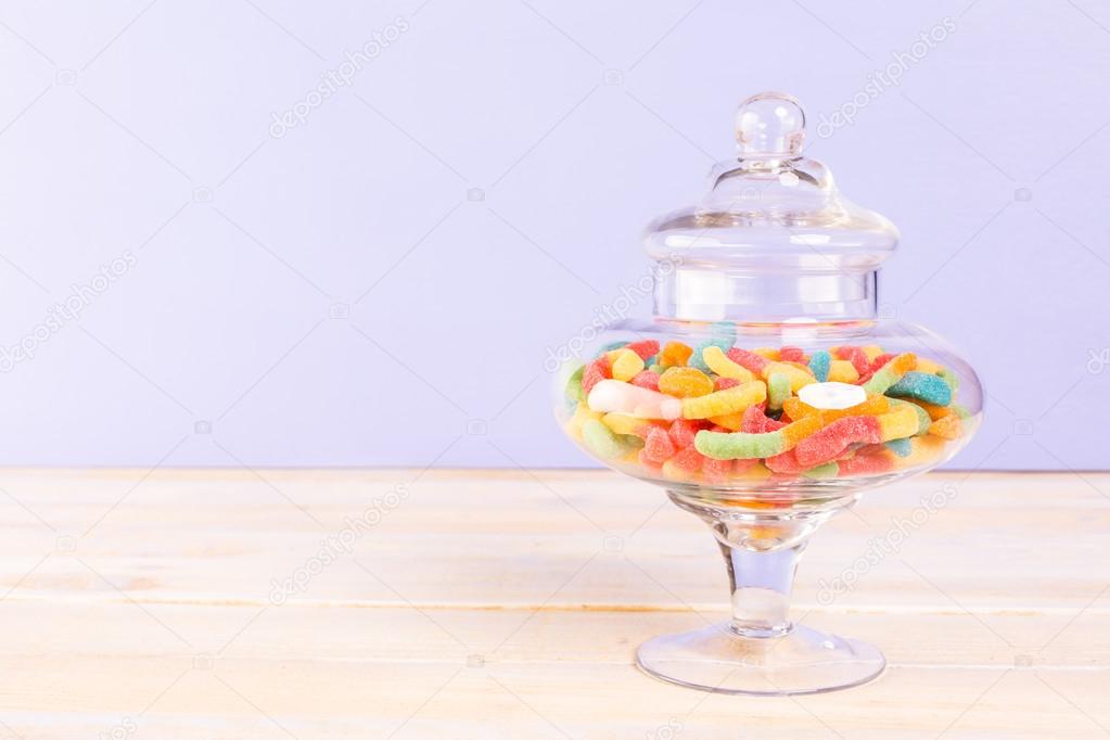 Candies in candy jar