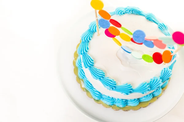 Prosty tort urodzinowy — Zdjęcie stockowe