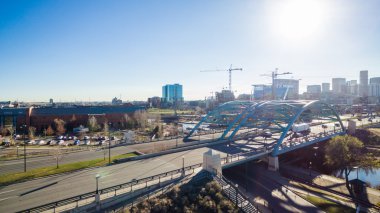 şehir merkezinde Denver havadan görünümü