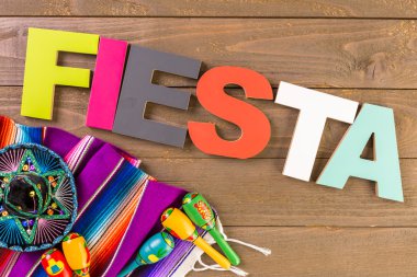 Fiesta kutlamak için dekorasyon