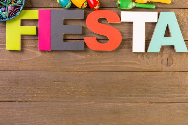 Fiesta kutlamak için dekorasyon