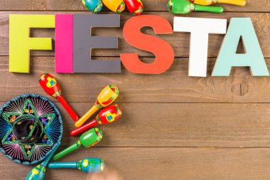 Fiesta kutlamak için dekorasyon