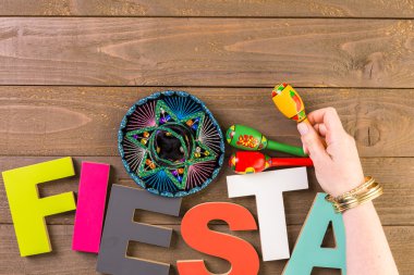 Fiesta kutlamak için dekorasyon