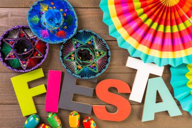 Fiesta kutlamak için dekorasyon