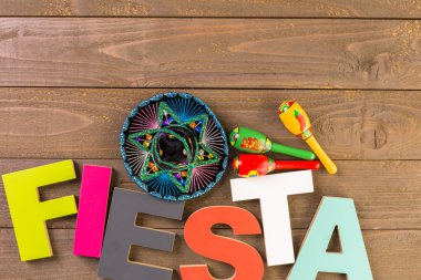 Fiesta kutlamak için dekorasyon