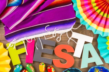 Fiesta kutlamak için dekorasyon