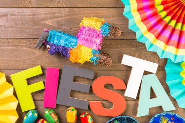 Fiesta kutlamak için dekorasyon