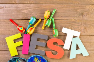 Fiesta kutlamak için dekorasyon