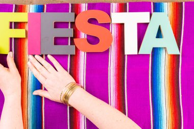 Fiesta kutlamak için dekorasyon