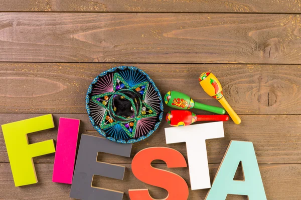 Decorações para celebrar Fiesta — Fotografia de Stock