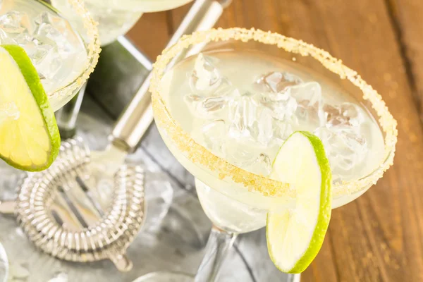 Klassiska lime margaritas — Stockfoto