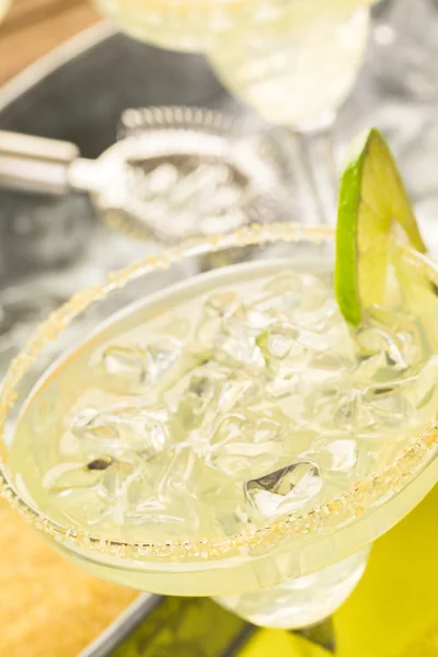 Klassiska lime margaritas — Stockfoto