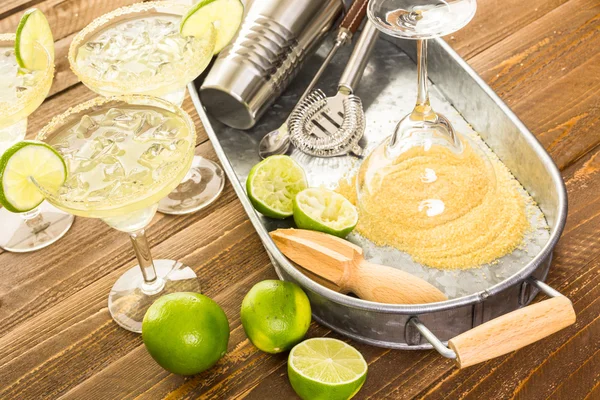 Margaritas clásicas de lima — Foto de Stock