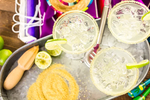 Klassieke kalk margaritas — Stockfoto