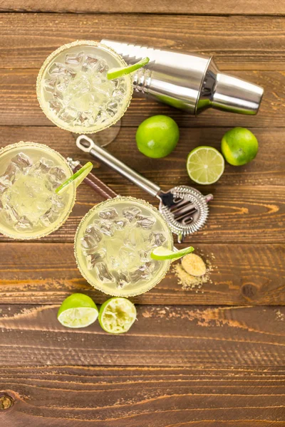 Margaritas clásicas de lima — Foto de Stock