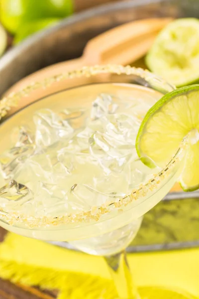 Classic lime margaritas — Stock Photo, Image