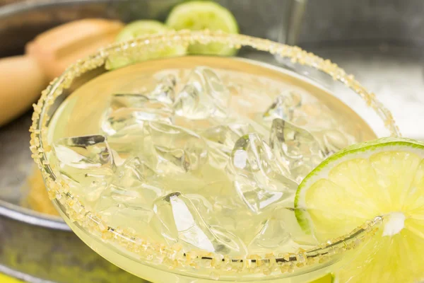 Classic lime margaritas — Stock Photo, Image