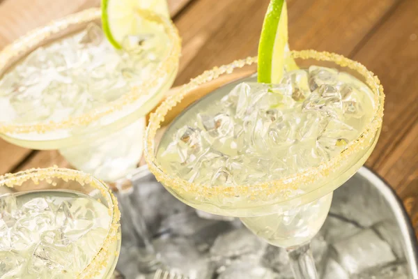 Classic lime margaritas — Stock Photo, Image