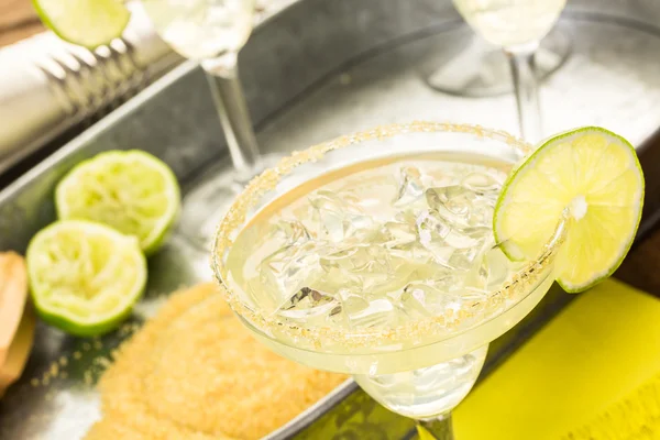 Klassiska lime margaritas — Stockfoto