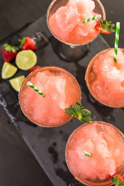 Margaritas de morango congeladas — Fotografia de Stock